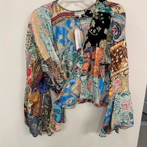Vibrant Women's Paisley Blouse